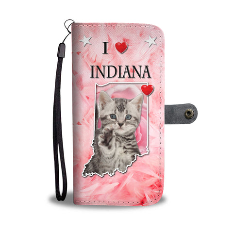 American Shorthair Cat On Pink Print Wallet CaseFree ShipingIN State