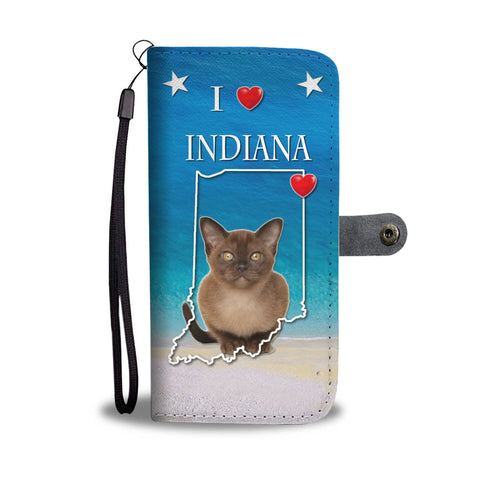 Burmese Cat Print Wallet CaseIN State