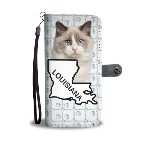 Ragdoll Cat Print Wallet CaseLA State