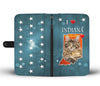 Lovely Maine Coon Cat Print Wallet CaseIN State