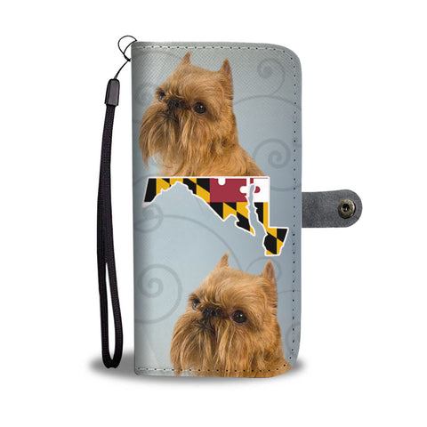 Brussels Griffon Print Wallet CaseMD State