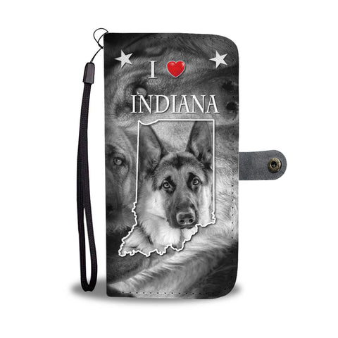 Amazing German Shepherd Print Wallet CaseIN State