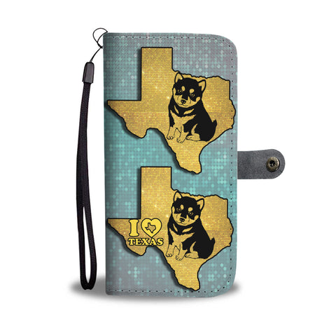 Cute Shiba Inu Art Print Wallet CaseTX State