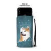 Cute Akita Dog Print Wallet CaseIN State