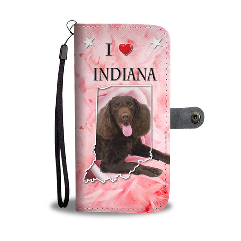 American Water Spaniel Print Wallet CaseIN State