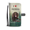 Cute American Water Spaniel Print Wallet CaseIN State