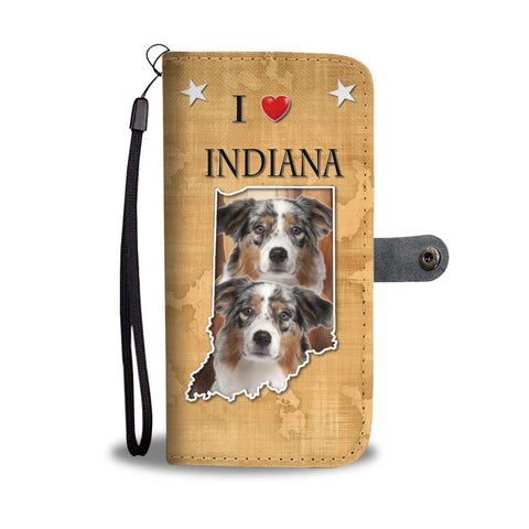 Australian Shepherd Print Wallet CaseIN State