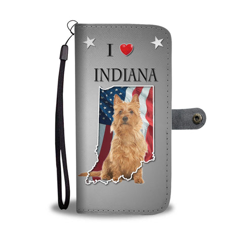 Australian Terrier Dog Print Wallet CaseIN State