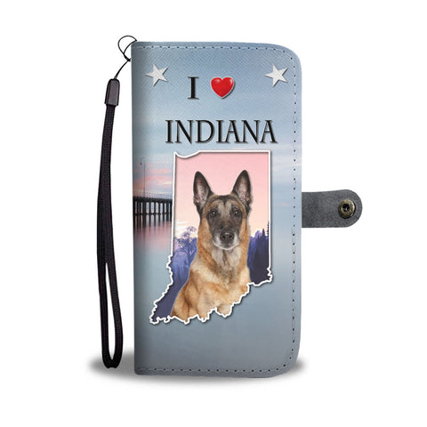 Belgian Malinois Dog Print Wallet CaseIN State