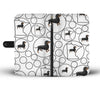 Dachshund Dog Print Wallet CaseMN State