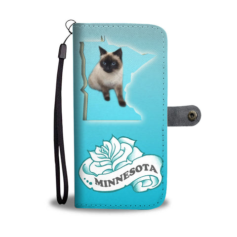 Balinese cat Print Wallet CaseMN State