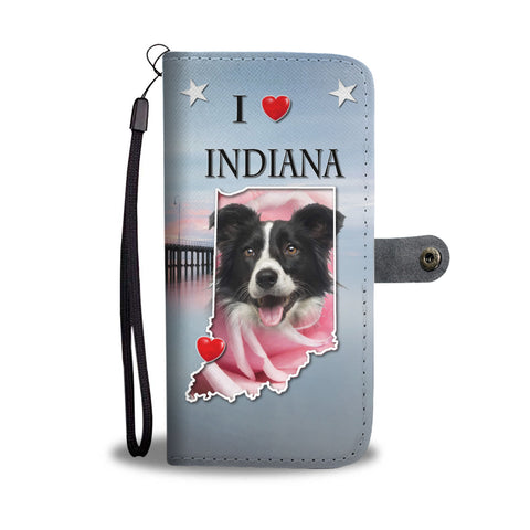 Border Collie Print Wallet CaseIN State