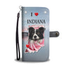 Border Collie Print Wallet CaseIN State