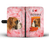 Boxer Dog Print Wallet CaseIN State