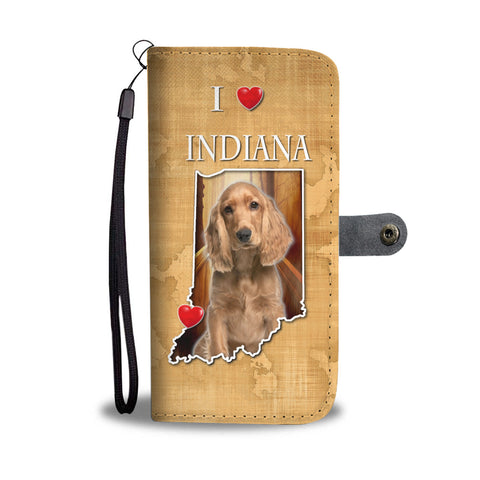 Cocker Spaniel Print Wallet CaseIN State