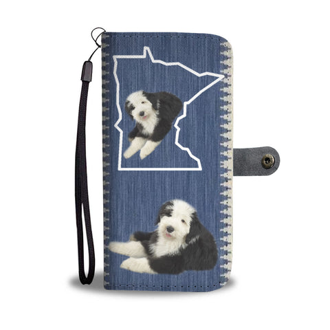 Old English Sheepdog Print Wallet CaseMN State