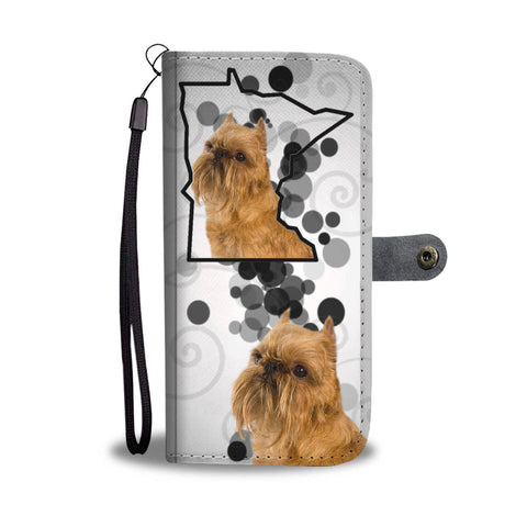 Brussels Griffon Print Wallet CaseMN State