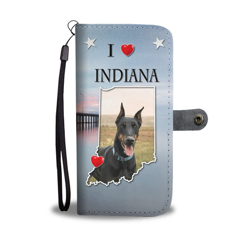 Doberman Pinscher Print Wallet CaseIN State