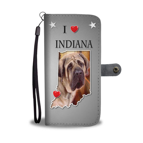 English Mastiff Dog Print Wallet CaseIN State