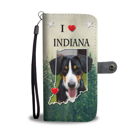 Entlebucher Mountain Dog Print Wallet CaseIN State