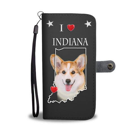 Pembroke Welsh Corgi Print Wallet CaseIN State