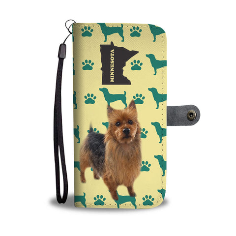 Australian Terrier Print Wallet CaseMN State