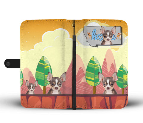 Chihuahua Print Wallet CaseMT State