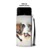 Cute St. Bernard Print Wallet CaseIN State