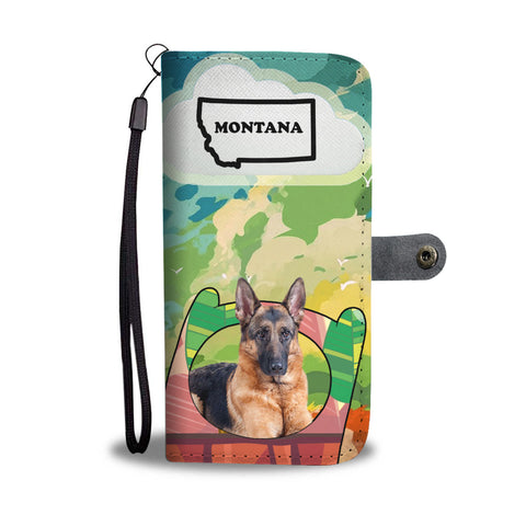 Amazing German Shepherd Print Wallet CaseMT State