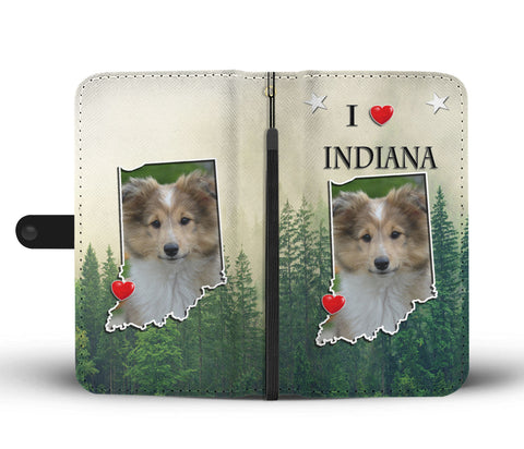 Shetland Sheepdog Print Wallet CaseIN State