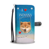 Shiba Inu Dog Print Wallet CaseIN State