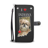 Cute Shih Tzu Print Wallet CaseIN State