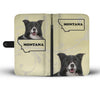 Border Collie Print Wallet CaseMT State