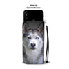 Cute Siberian Husky Print Wallet CaseIN State