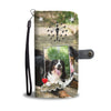 Lovely Bernese Mountain Dog Print Wallet CaseIN State