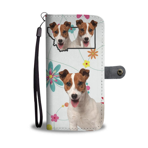 Jack Russell Terrier Print Wallet CaseMT State