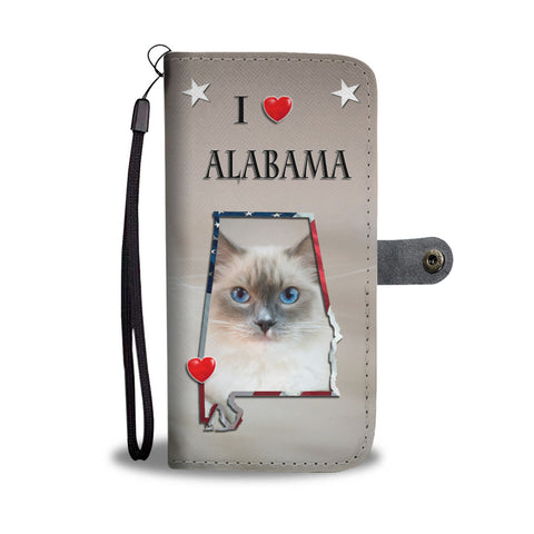 Ragdoll Cat Print Wallet CaseAL State