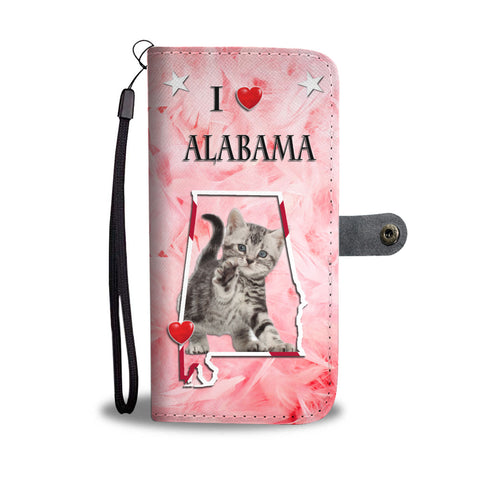 American Shorthair Cat Print Wallet CaseAL State