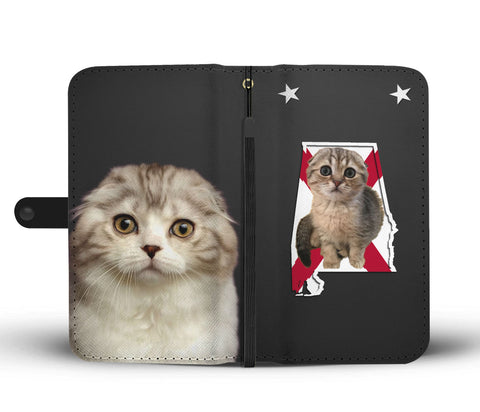 Scottish Fold Cat Print Wallet CaseAL State