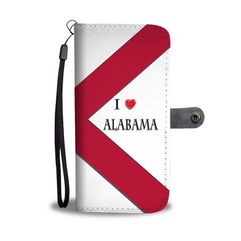 Alabama Print Wallet CaseAL State