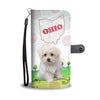 Cute Maltese Dog Print Wallet CaseOH State