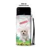 Cute Maltese Dog Print Wallet CaseOH State