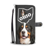 Bernese Mountain Dog Print Wallet CaseOH State