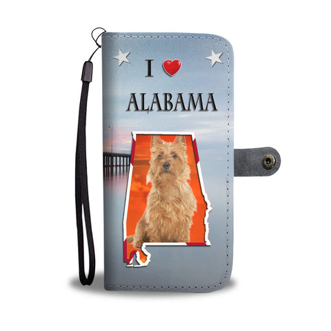 Australian Terrier Dog Print Wallet CaseAL State