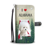 Bichon Frise Print Wallet CaseAL State