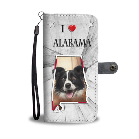 Border Collie Print Wallet CaseAL State