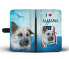 Cute Chinook Dog Print Wallet CaseAL State