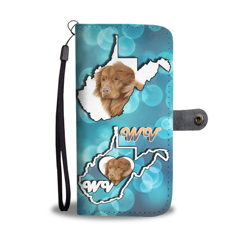 Nova Scotia Duck Tolling Retriever Dog Print Wallet CaseWV State