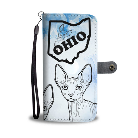 Sphynx cat Print Wallet CaseOH State