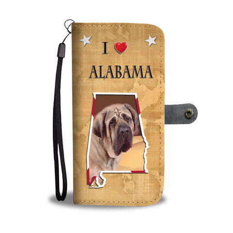 English Mastiff Dog Print Wallet CaseAL Shipping